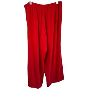 NWT Cato’s Red Barbados Women’s Wide Leg Pants Size 22/24W
